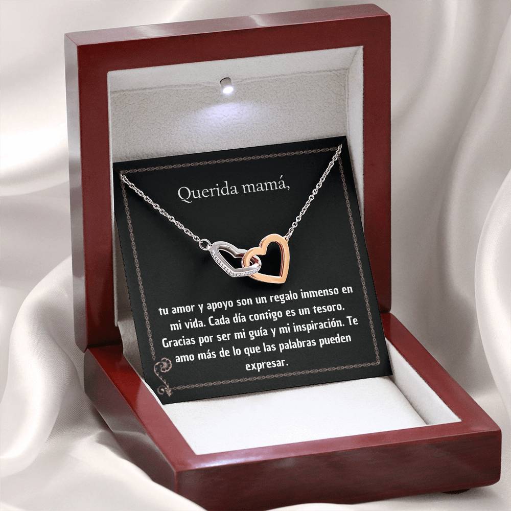 Intertwined hearts necklace