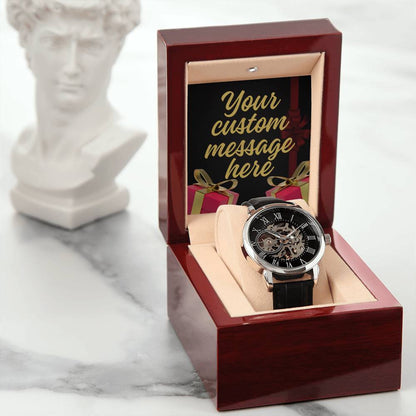 Clock with personalized message. Make It Yours, Make It Exceptional!