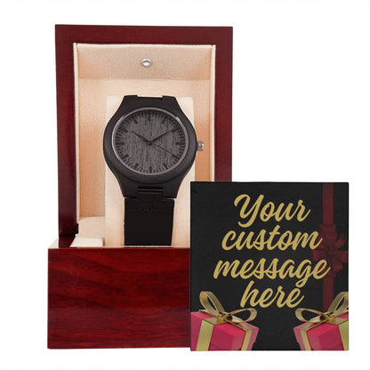 Clock with personalized message. Make It Yours, Make It Exceptional!